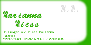 marianna miess business card